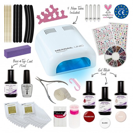 Meanail Paris Deluxe Nagelstudio Set Fur Semipermanente Manikure Pedikure 30 Teiliges Komplettset Plastimea